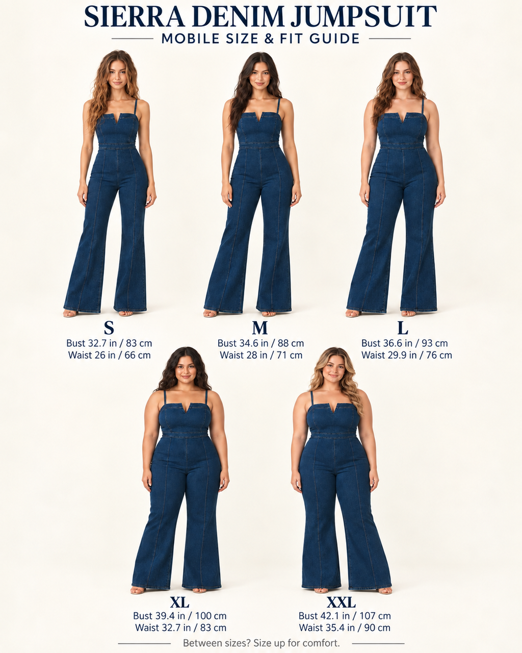 The Sierra Strapless Denim Jumpsui